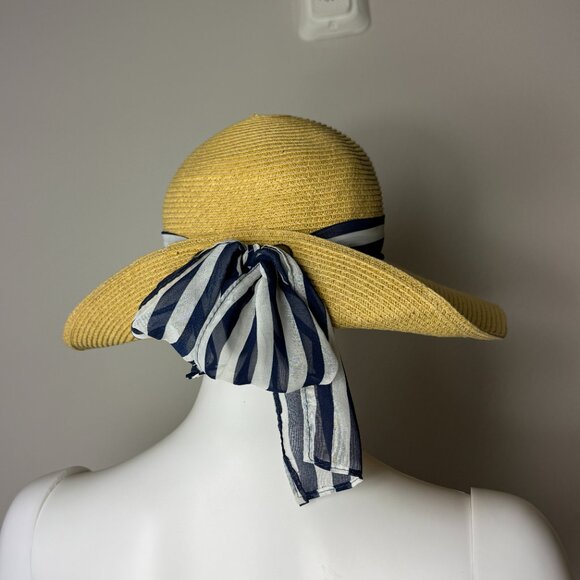 Jendi Women's Wide Brim Sun Hat with ribbon - Picture 8 of 11